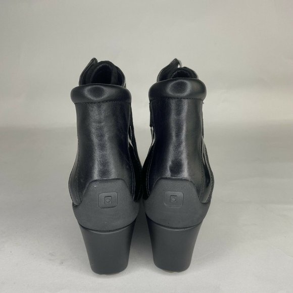 TSUBO Black Suede Leather 1002503 Dress High Top Wedge Sneaker Boots Size 10 - Picture 4 of 6